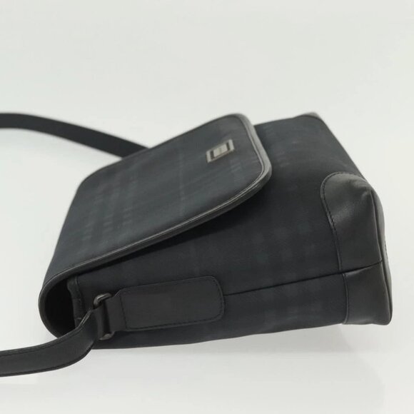 BURBERRY Nova Check Shoulder Bag PVC Navy Auth BA5497 - Picture 5 of 15